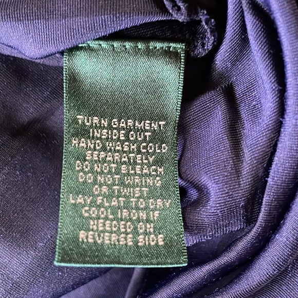 NWT Ralph Lauren Velvet Navy Striped Top - Picture 6 of 6